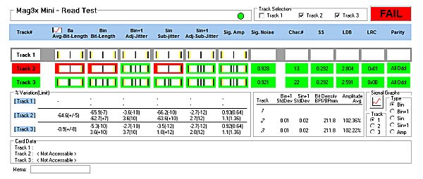 Magnetic Stripe Track Location Gauge